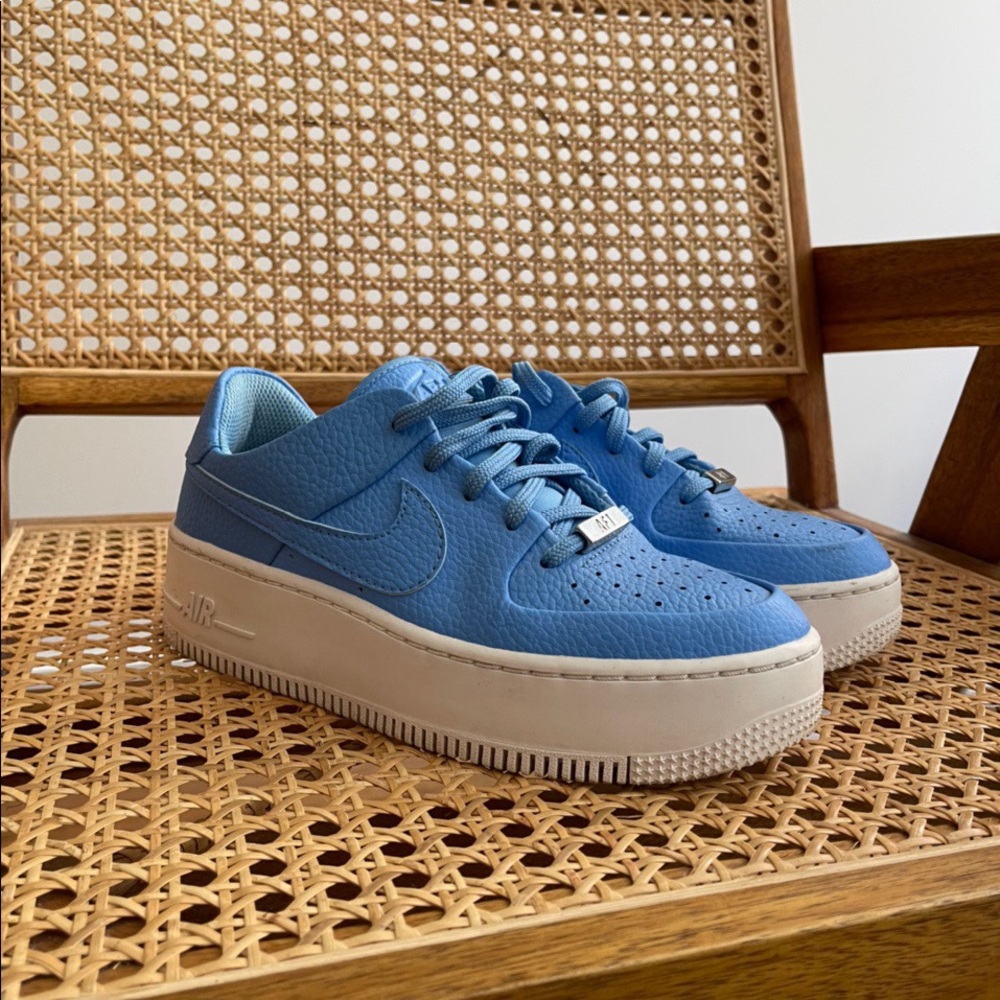Nike Air Force 1 Blue Size 36 / US 5.5 Womens